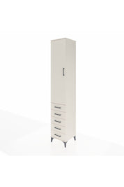 Hyperion Dolap 4 Raflı 5 Çekmeceli Tek Kapaklı 44x44x243 Aytaşı-Aytaşı