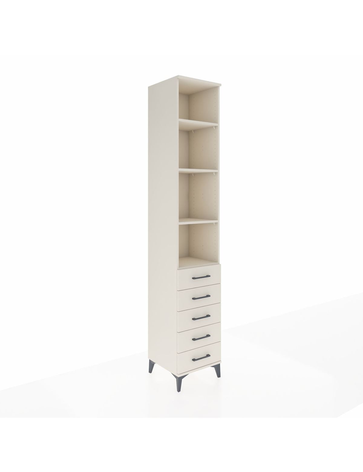 Hyperion Dolap 4 Raflı 5 Çekmeceli 44x44x243 Aytaşı-Aytaşı