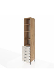 Hyperion Dolap 4 Raflı 5 Çekmeceli 44x44x243 Çam-Aytaşı