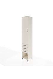 Hyperion Dolap 4 Raflı 3 Çekmeceli Tek Kapaklı 44x44x243 Aytaşı-Aytaşı