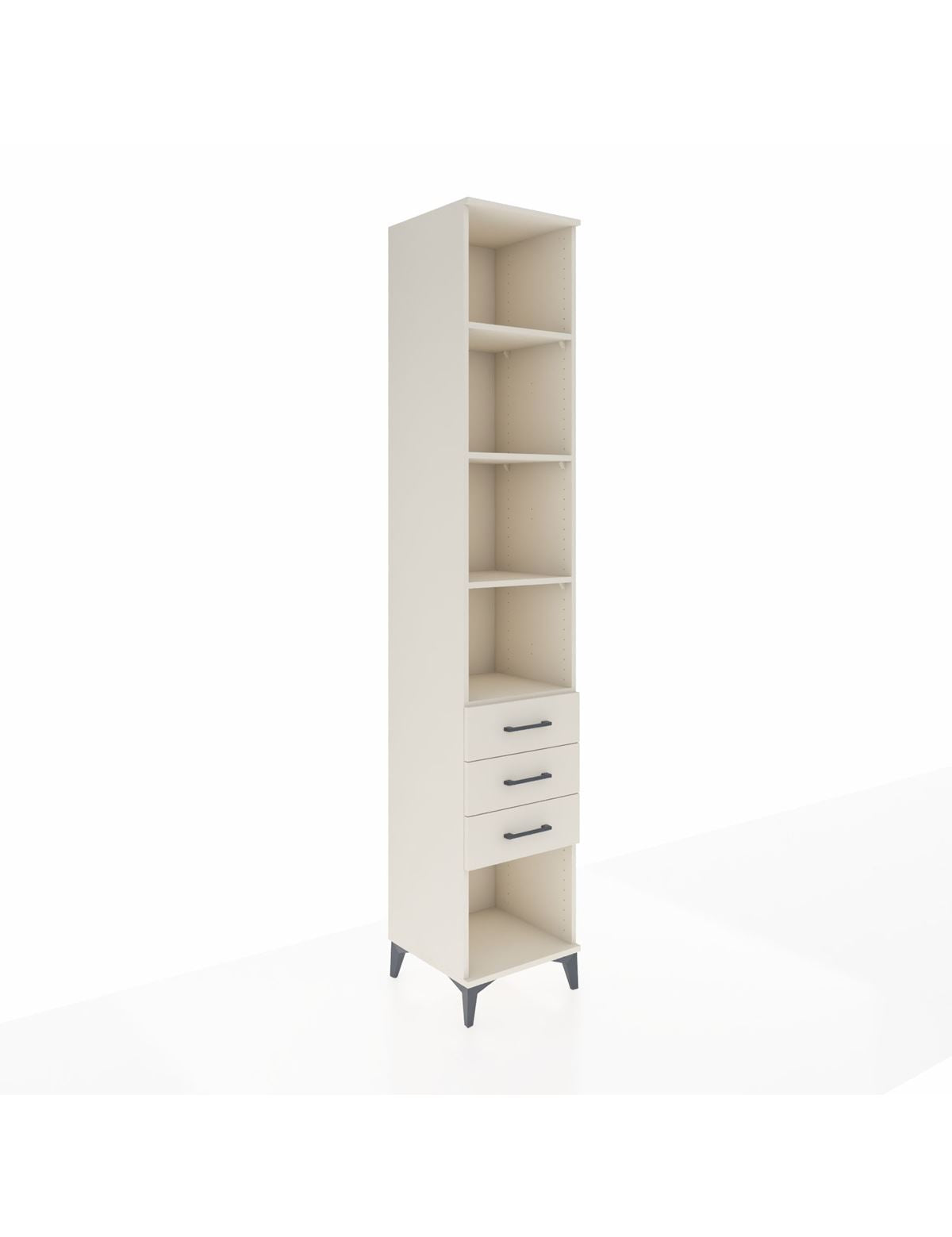 Hyperion Dolap 4 Raflı 3 Çekmeceli 44x44x243 Aytaşı-Aytaşı