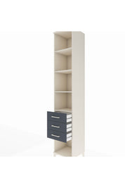 Hyperion Dolap 4 Raflı 3 Çekmeceli 44x44x243 Aytaşı-Antrasit