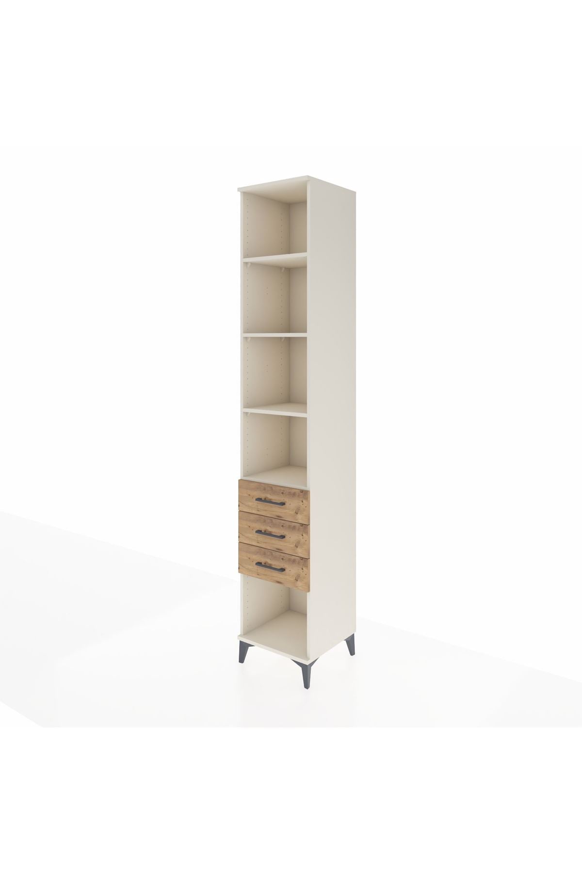 Hyperion Dolap 4 Raflı 3 Çekmeceli 44x44x243 Aytaşı-Çam