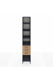 Hyperion Dolap 4 Raflı 3 Çekmeceli 44x44x243 Antrasit-Çam