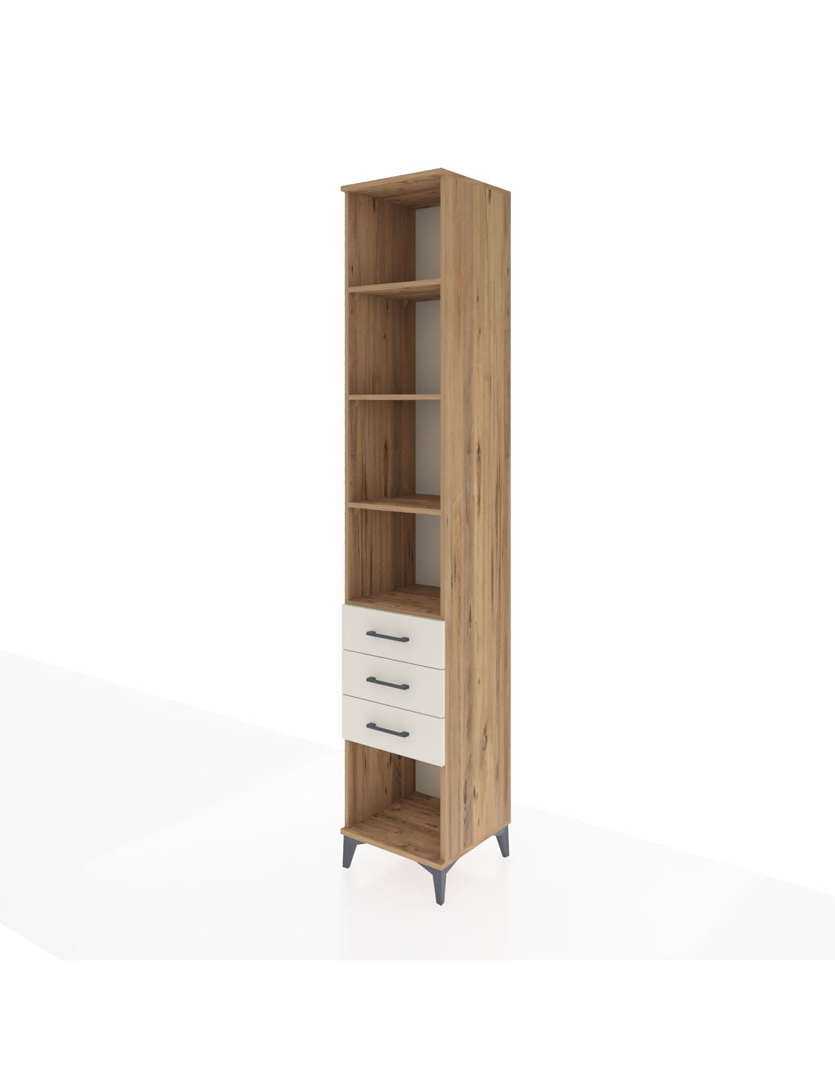 Hyperion Dolap 4 Raflı 3 Çekmeceli 44x44x243 - S64M149V7B