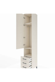 Hyperion Dolap 3 Raflı 3 Çekmeceli Tek Kapaklı 44x44x243 Aytaşı-Aytaşı