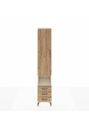 Hyperion Dolap 3 Raflı 3 Çekmeceli Tek Kapaklı 44x44x243 Aytaşı-Çam