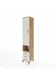 Hyperion Dolap 3 Raflı 3 Çekmeceli Tek Kapaklı 44x44x243 Çam-Aytaşı