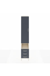 Hyperion Dolap 5 Raflı 3 Çekmeceli Tek Kapaklı 44x44x243 Aytaşı-Antrasit