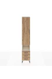 Hyperion Dolap 5 Raflı 3 Çekmeceli Tek Kapaklı 44x44x243 Aytaşı-Çam