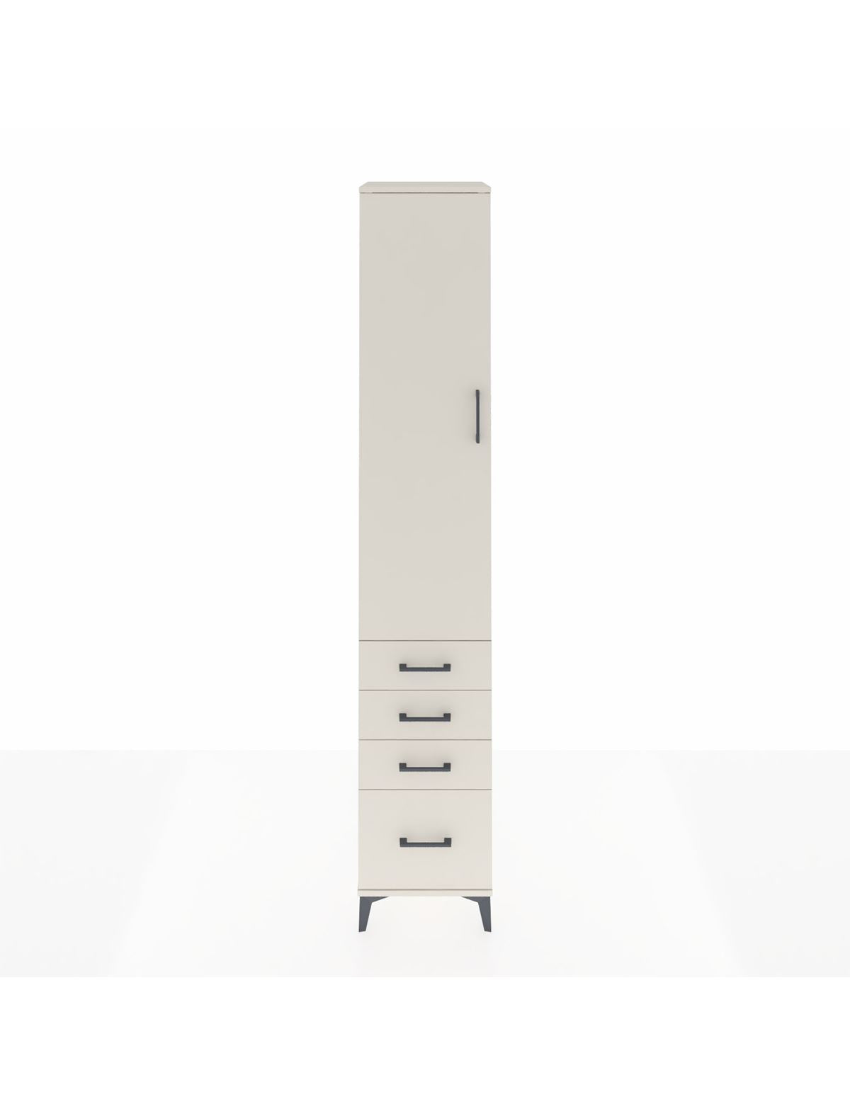 Hyperion Dolap 2 Raflı 4 Çekmeceli Tek Askılı 44x44x243 Aytaşı-Aytaşı