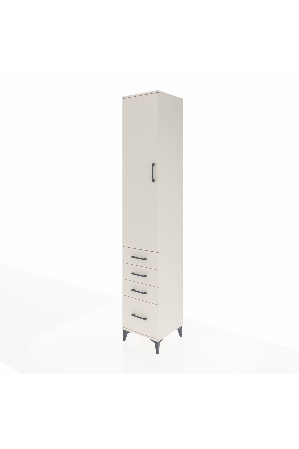 Hyperion Dolap 2 Raflı 4 Çekmeceli Tek Askılı 44x44x243 Aytaşı-Aytaşı