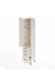 Hyperion Dolap 2 Raflı 4 Çekmeceli Tek Askılı 44x44x243 Aytaşı-Aytaşı