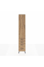 Hyperion Dolap 2 Raflı 4 Çekmeceli Tek Askılı 44x44x243 Aytaşı-Çam