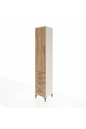 Hyperion Dolap 2 Raflı 4 Çekmeceli Tek Askılı 44x44x243 Aytaşı-Çam