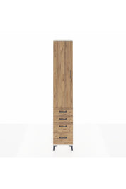 Hyperion Dolap 4 Raflı 4 Çekmeceli Tek Kapaklı 44x44x243 Aytaşı-Çam