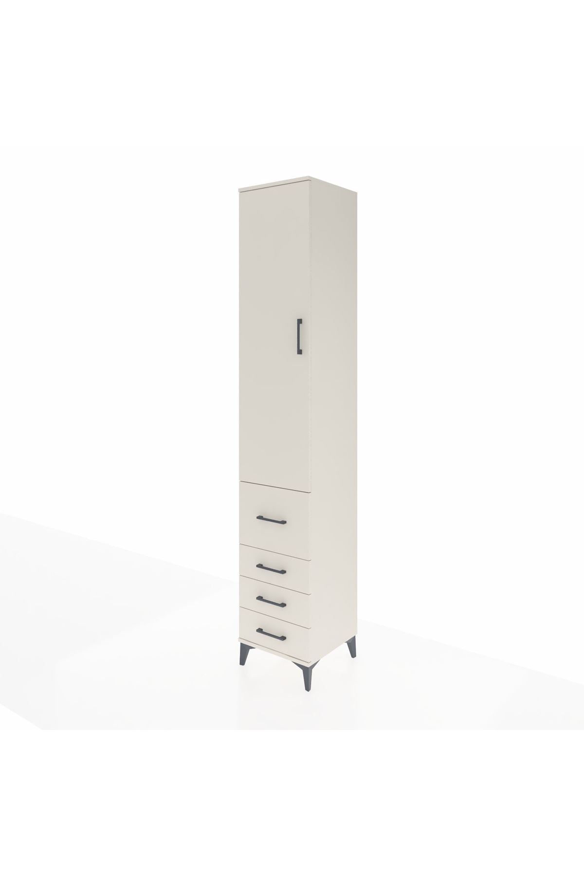 Hyperion Dolap 2 Raflı 4 Çekmeceli Tek Askılı 44x44x243 Aytaşı-Aytaşı