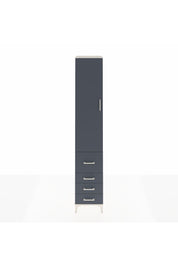 Hyperion Dolap 2 Raflı 4 Çekmeceli Tek Askılı 44x44x243 Aytaşı-Antrasit