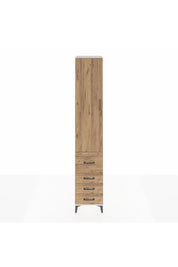 Hyperion Dolap 2 Raflı 4 Çekmeceli Tek Askılı 44x44x243 Aytaşı-Çam