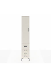 Hyperion Dolap 4 Raflı 4 Çekmeceli Tek Kapaklı 44x44x243 Aytaşı-Aytaşı