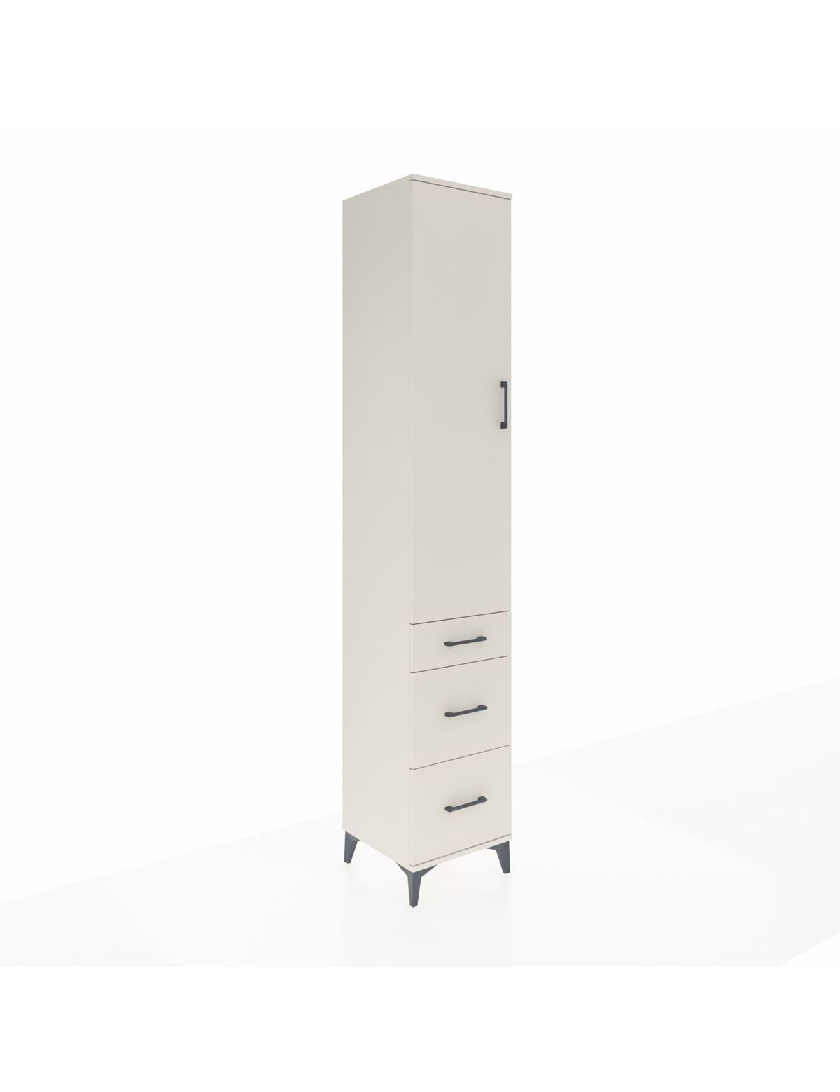 Hyperion Dolap 2 Raflı 3 Çekmeceli Tek Askılı 44x44x243 Aytaşı-Aytaşı