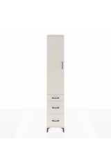 Hyperion Dolap 4 Raflı 3 Çekmeceli Tek Kapaklı 44x44x243