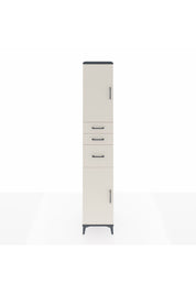 Hyperion Dolap 4 Raflı 3 Çekmeceli 2 Kapaklı 44x44x243 Antrasit-Aytaşı