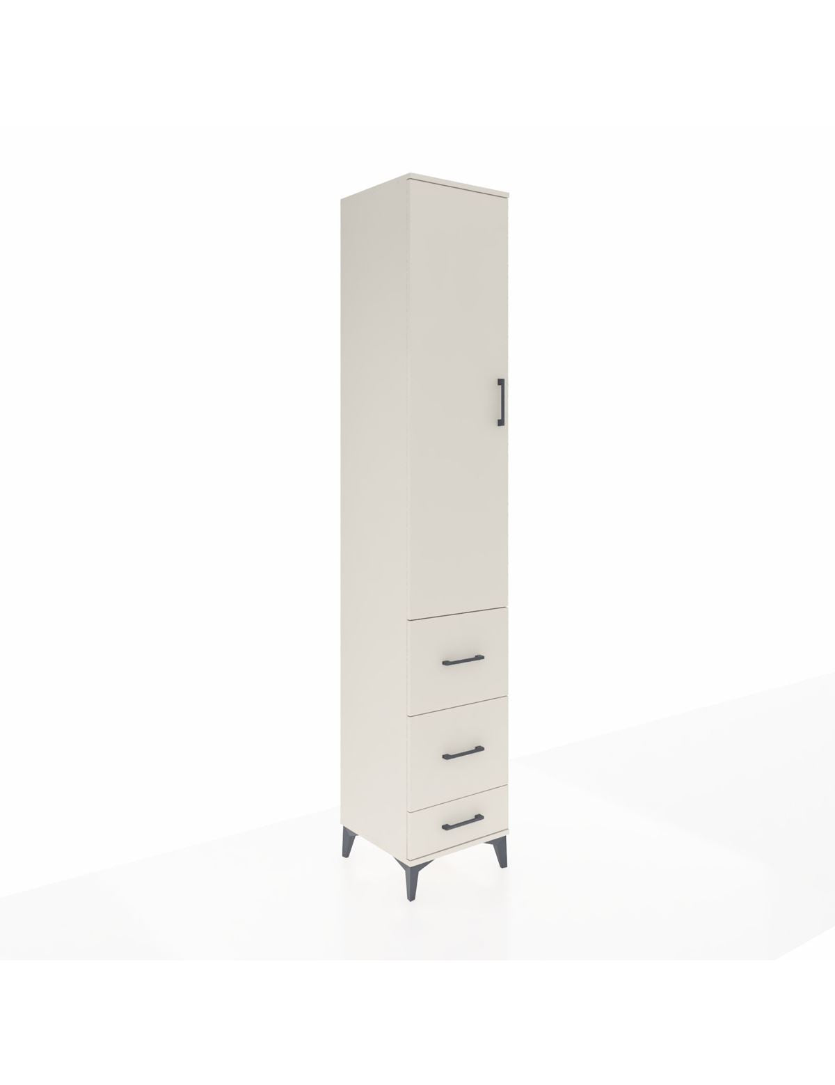 Hyperion Dolap 2 Raflı 3 Çekmeceli Tek Askılı 44x44x243 Aytaşı-Aytaşı