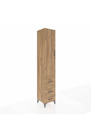 Hyperion Dolap 2 Raflı 3 Çekmeceli Tek Askılı 44x44x243 Çam-Çam