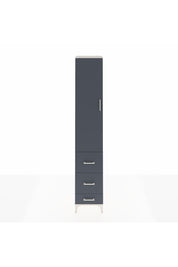 Hyperion Dolap 4 Raflı 3 Çekmeceli Tek Kapaklı 44x44x243 Aytaşı-Antrasit