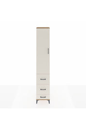 Hyperion Dolap 4 Raflı 3 Çekmeceli Tek Kapaklı 44x44x243 Çam-Aytaşı