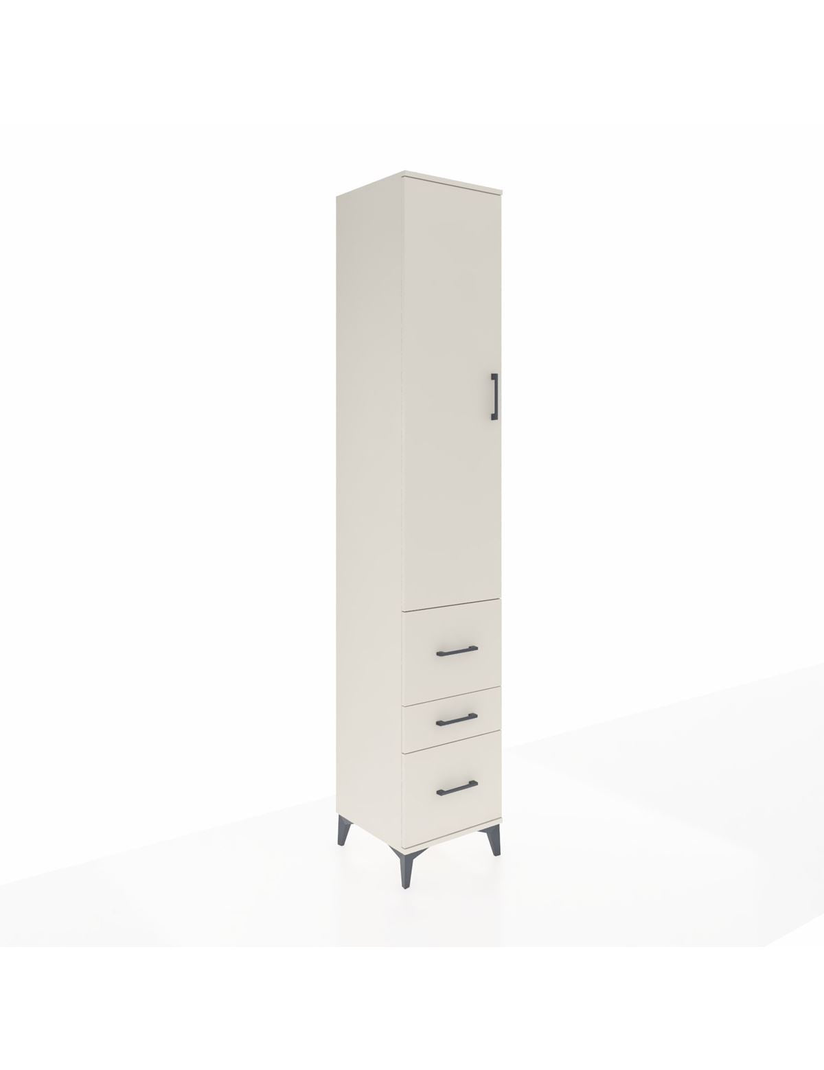 Hyperion Dolap 2 Raflı 3 Çekmeceli Tek Askılı 44x44x243 Aytaşı-Aytaşı