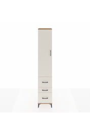 Hyperion Dolap 2 Raflı 3 Çekmeceli Tek Askılı 44x44x243 Çam-Aytaşı