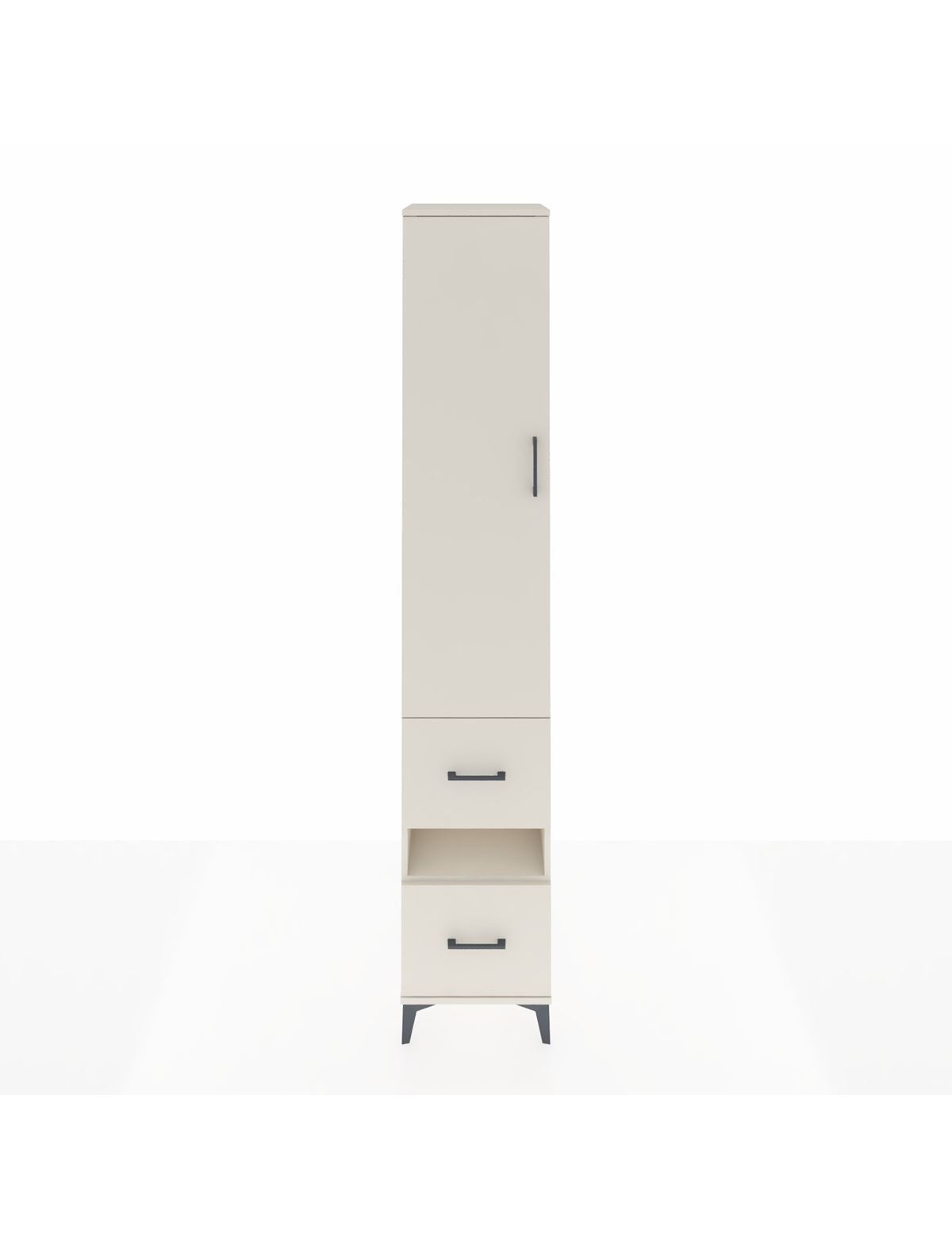 Hyperion Dolap 3 Raflı 2 Çekmeceli Tek Askılı 44x44x243 Aytaşı-Aytaşı