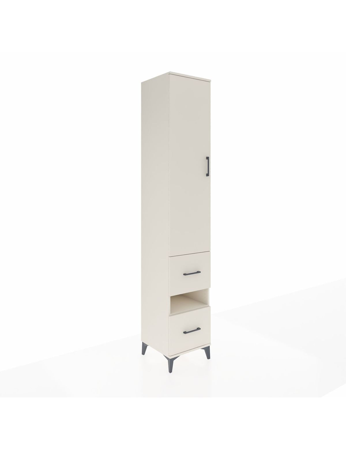 Hyperion Dolap 3 Raflı 2 Çekmeceli Tek Askılı 44x44x243 Aytaşı-Aytaşı