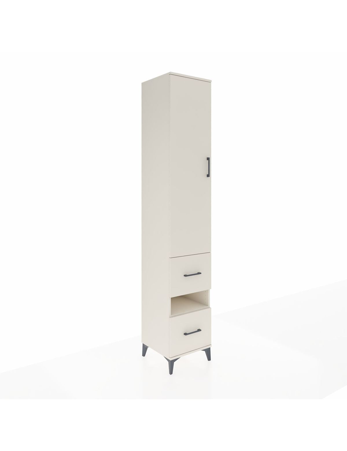 Hyperion Dolap 5 Raflı 2 Çekmeceli Tek Kapaklı 44x44x243 Aytaşı-Aytaşı