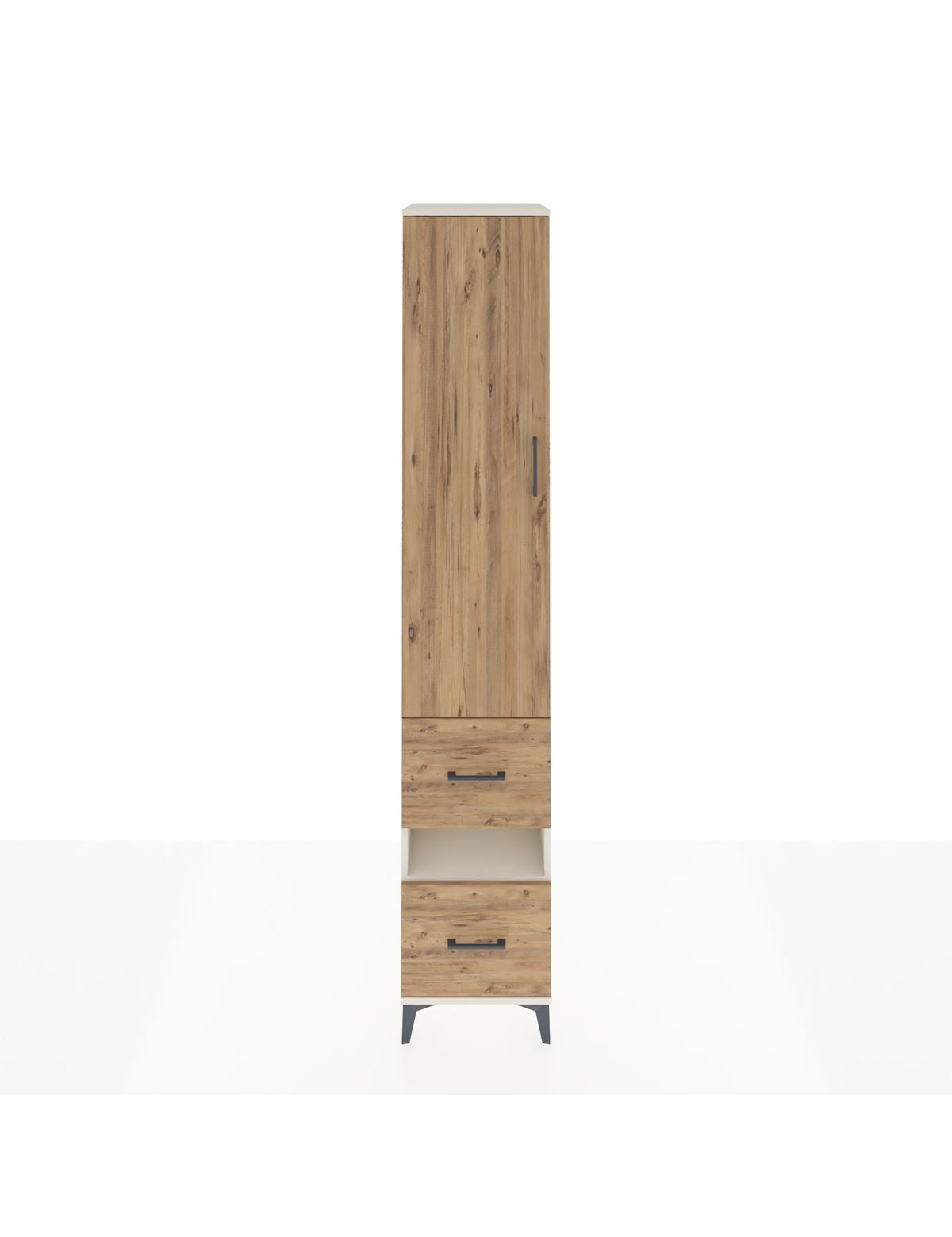 Hyperion Dolap 5 Raflı 2 Çekmeceli Tek Kapaklı 44x44x243 Aytaşı-Çam