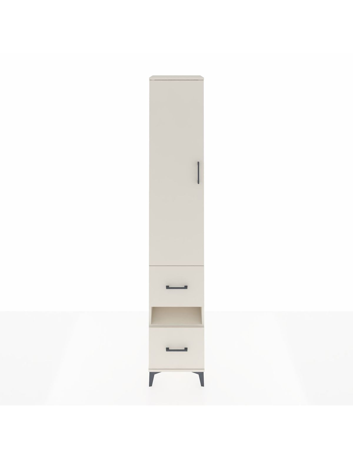 Hyperion Dolap 3 Raflı 2 Çekmeceli Tek Askılı 44x44x243 Aytaşı-Aytaşı