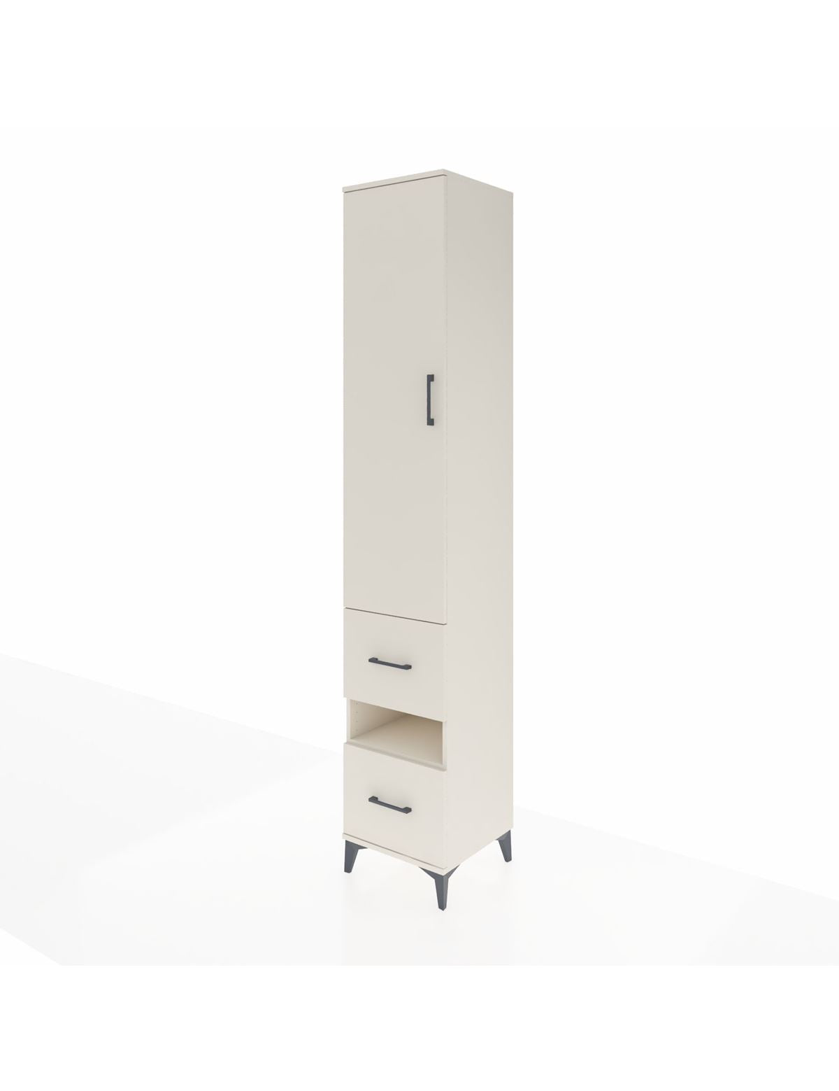 Hyperion Dolap 3 Raflı 2 Çekmeceli Tek Askılı 44x44x243 - S64M164V1B
