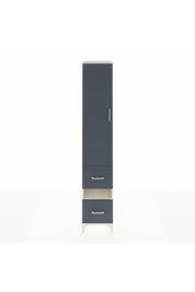 Hyperion Dolap 5 Raflı 2 Çekmeceli Tek Kapaklı 44x44x243 Aytaşı-Antrasit