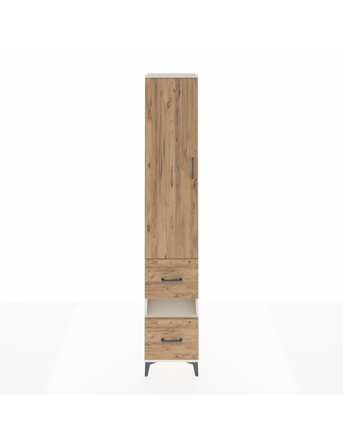 Hyperion Dolap 5 Raflı 2 Çekmeceli Tek Kapaklı 44x44x243 Aytaşı-Çam