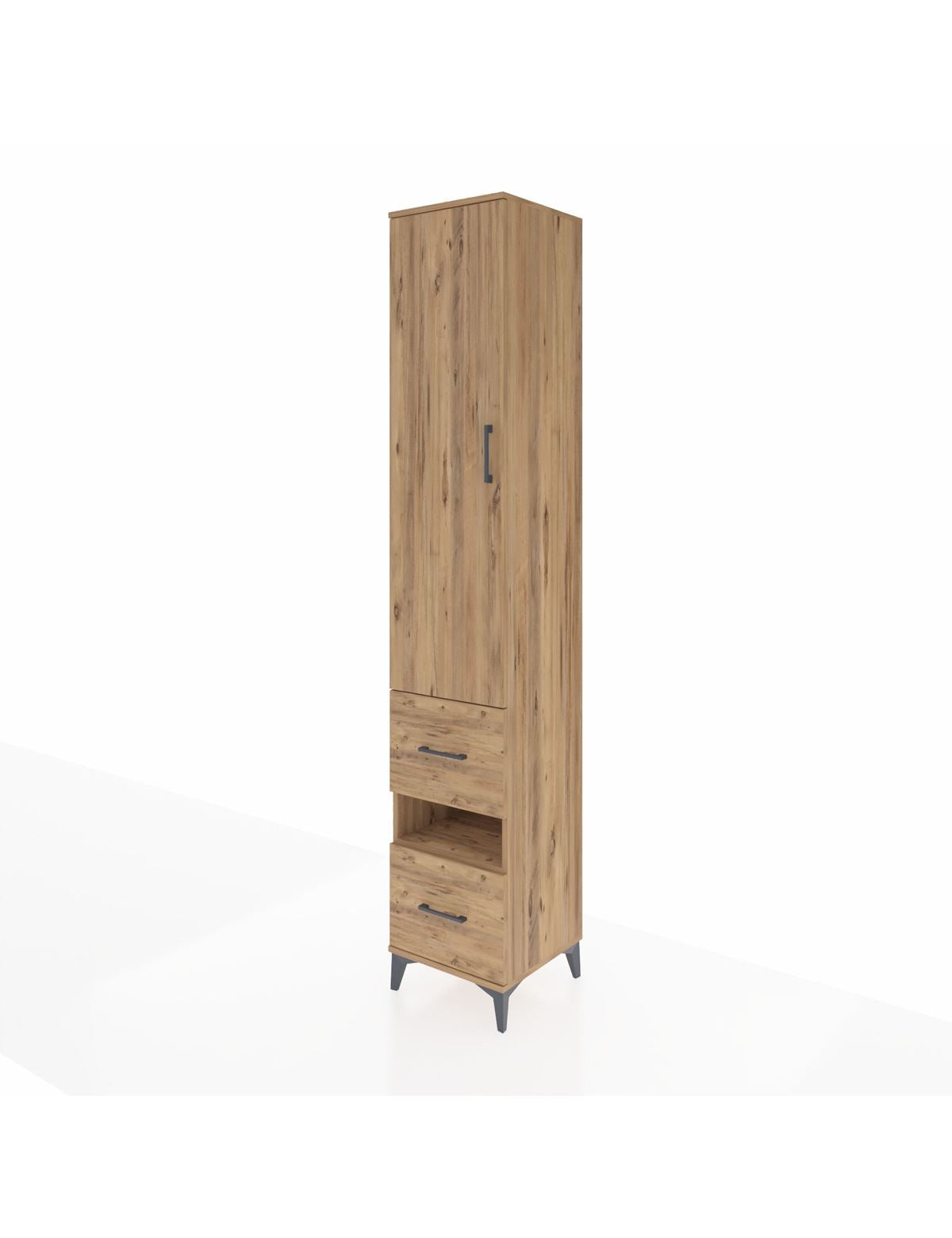 Hyperion Dolap 5 Raflı 2 Çekmeceli Tek Kapaklı 44x44x243 - S64M165V9B