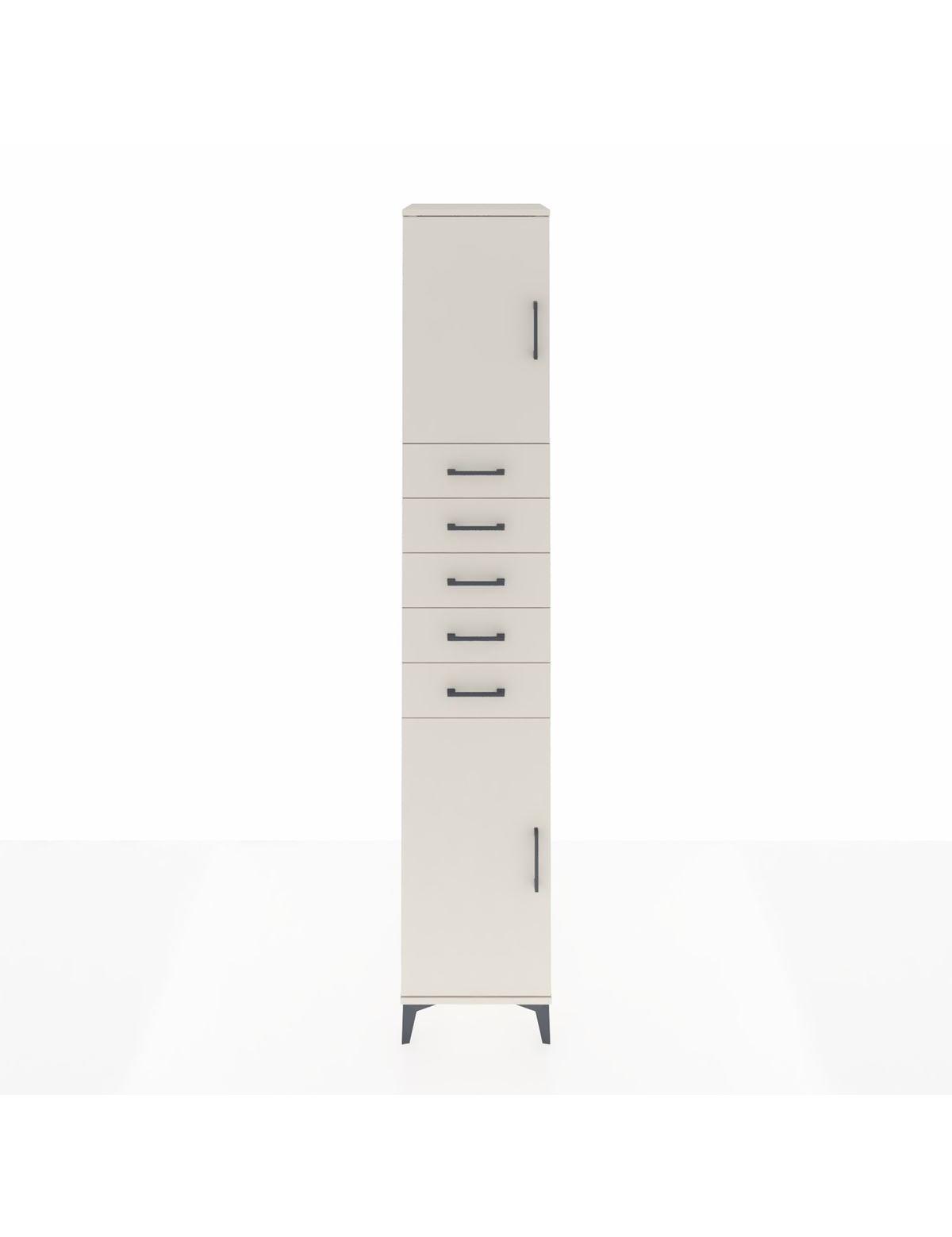 Hyperion Dolap 3 Raflı 5 Çekmeceli 2 Kapaklı 44x44x243 Aytaşı-Aytaşı