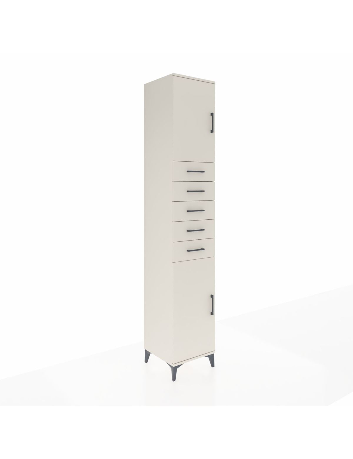 Hyperion Dolap 3 Raflı 5 Çekmeceli 2 Kapaklı 44x44x243 Aytaşı-Aytaşı