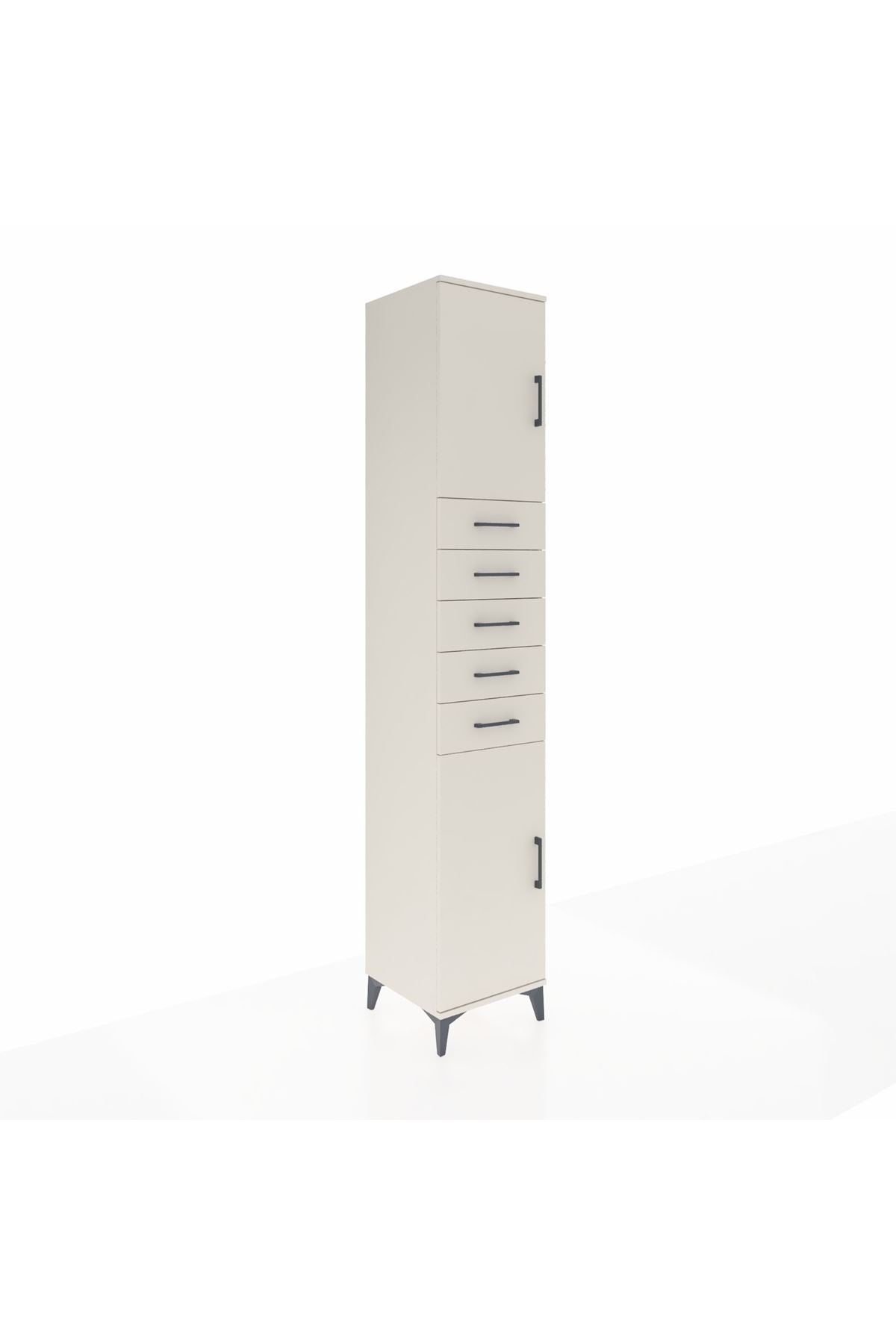 Hyperion Dolap 3 Raflı 5 Çekmeceli 2 Kapaklı 44x44x243 Aytaşı-Aytaşı