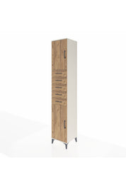 Hyperion Dolap 3 Raflı 5 Çekmeceli 2 Kapaklı 44x44x243 Aytaşı-Çam