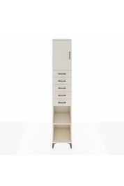 Hyperion Dolap 3 Raflı 5 Çekmeceli Tek Kapaklı 44x44x243 Aytaşı-Aytaşı