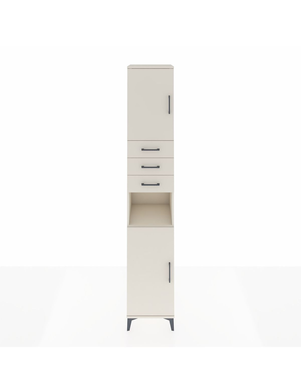 Hyperion Dolap 4 Raflı 3 Çekmeceli 2 Kapaklı 44x44x243 Aytaşı-Aytaşı