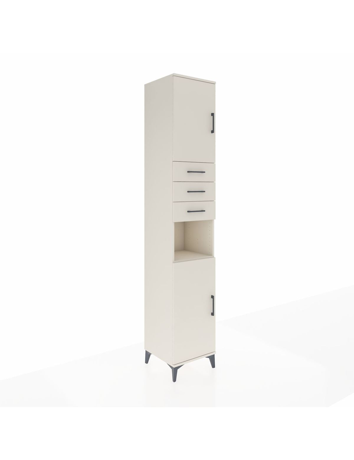 Hyperion Dolap 4 Raflı 3 Çekmeceli 2 Kapaklı 44x44x243 Aytaşı-Aytaşı