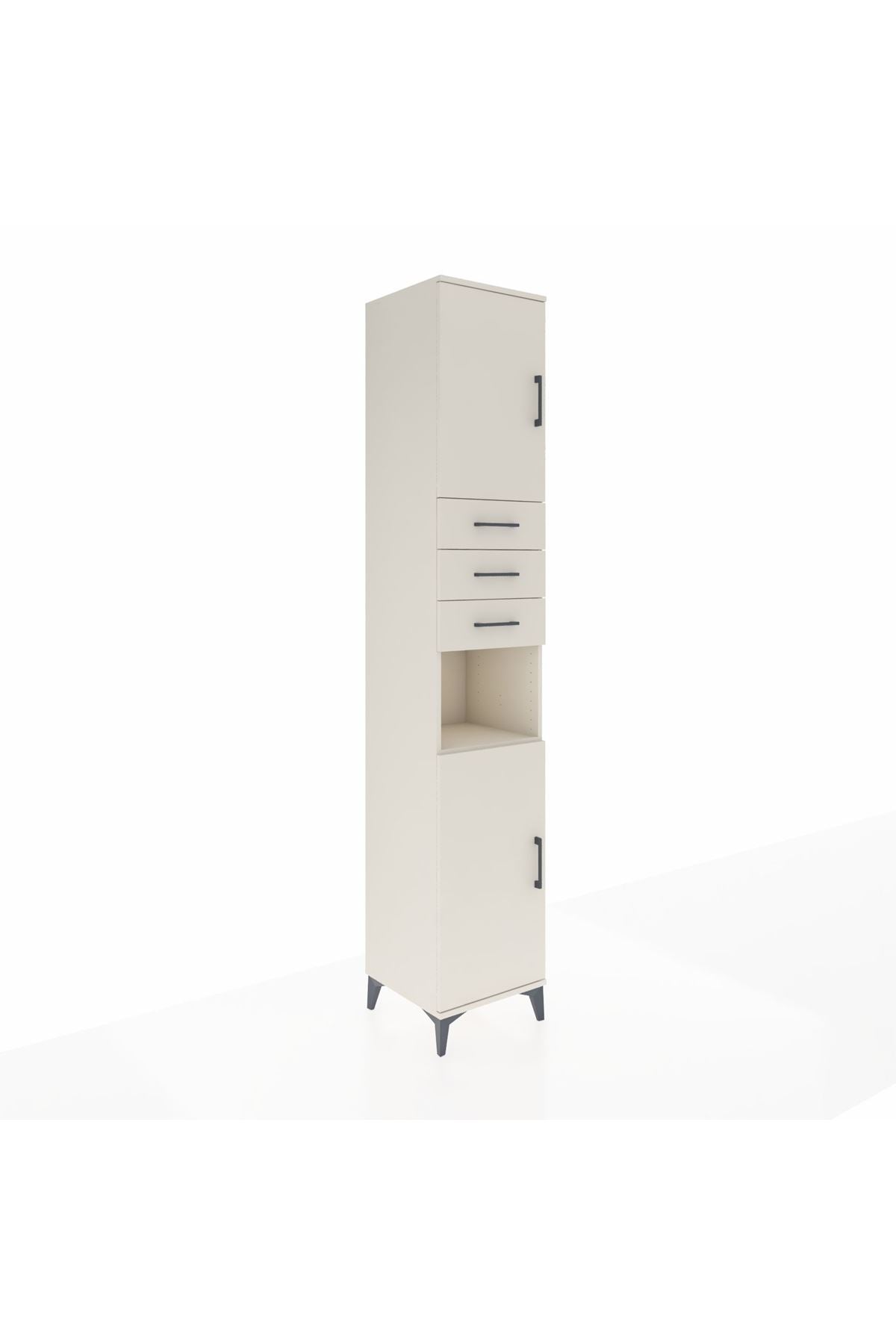 Hyperion Dolap 4 Raflı 3 Çekmeceli 2 Kapaklı 44x44x243 Aytaşı-Aytaşı